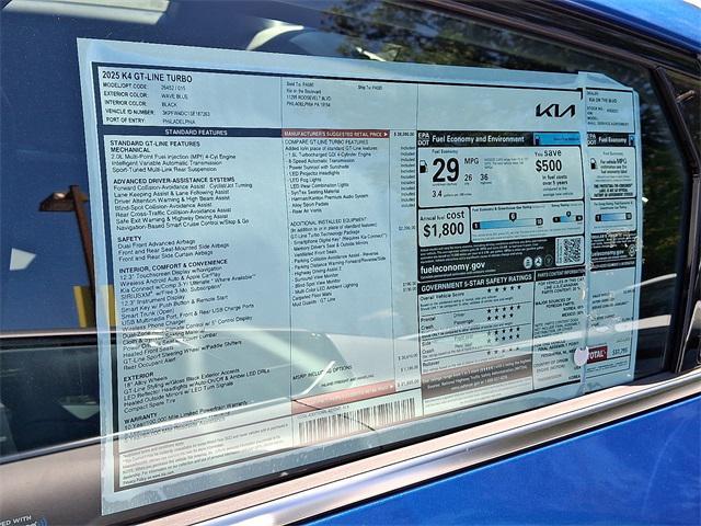 new 2025 Kia K4 car, priced at $31,805