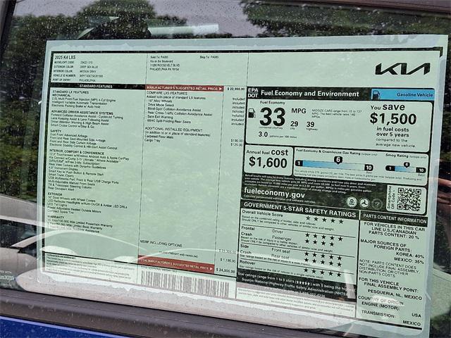 new 2025 Kia K4 car, priced at $24,500