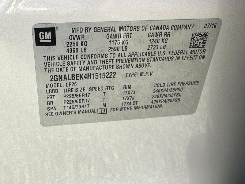 used 2017 Chevrolet Equinox car, priced at $14,500