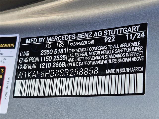 new 2025 Mercedes-Benz AMG C 43 car, priced at $70,765