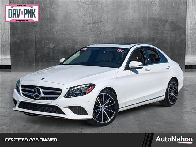 used 2021 Mercedes-Benz C-Class car, priced at $26,995