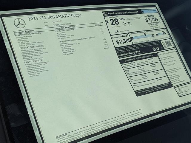 new 2024 Mercedes-Benz CLE 300 car, priced at $61,150