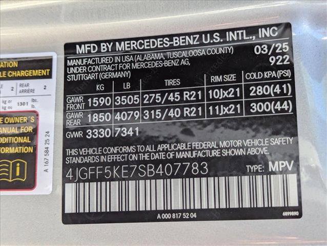 new 2025 Mercedes-Benz GLS 450 car, priced at $96,680