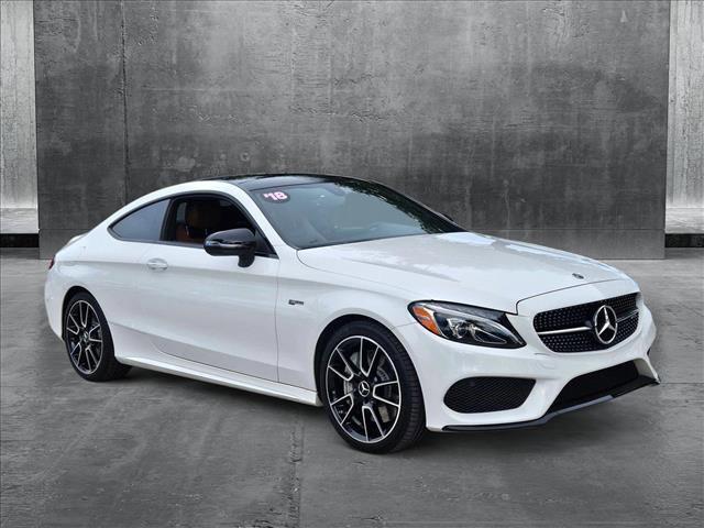 used 2018 Mercedes-Benz AMG C 43 car, priced at $33,995