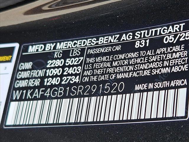 new 2025 Mercedes-Benz C-Class car, priced at $51,785
