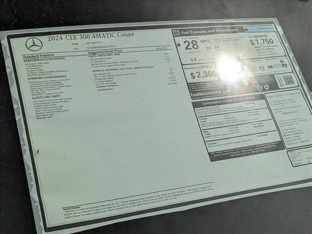 new 2024 Mercedes-Benz CLE 300 car, priced at $62,300