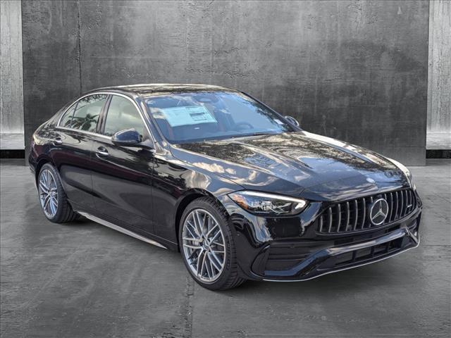 new 2025 Mercedes-Benz AMG C 43 car, priced at $67,065