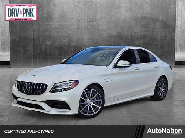 used 2021 Mercedes-Benz AMG C 63 car, priced at $51,995