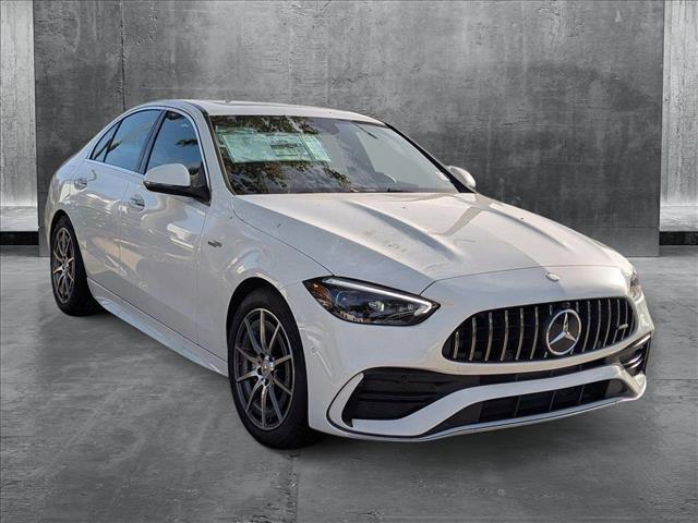 new 2025 Mercedes-Benz AMG C 43 car, priced at $67,300