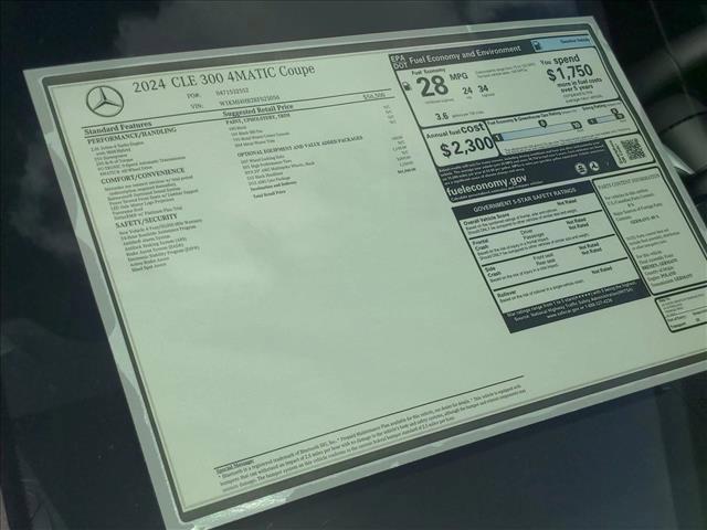 new 2024 Mercedes-Benz CLE 300 car, priced at $61,960