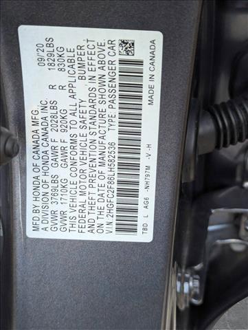 used 2020 Honda Civic car, priced at $15,595