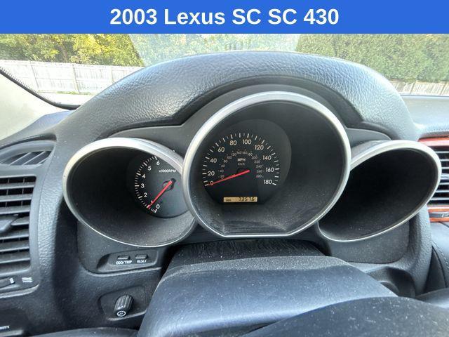 used 2003 Lexus SC 430 car, priced at $14,079