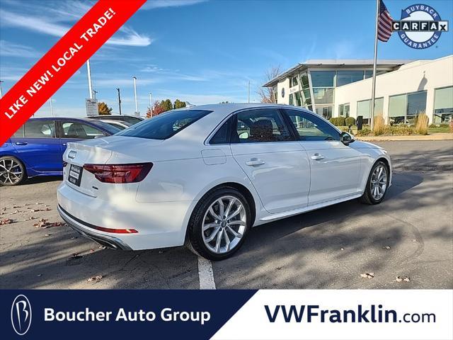 used 2019 Audi A4 car, priced at $20,999