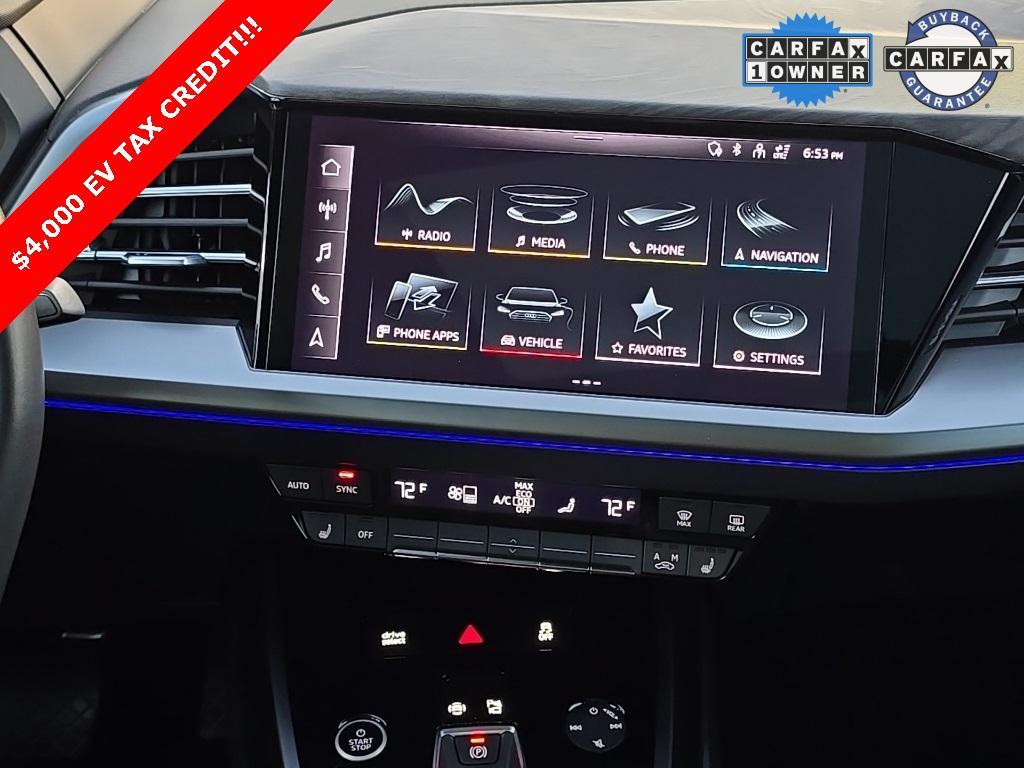 used 2023 Audi Q4 e-tron car, priced at $27,490