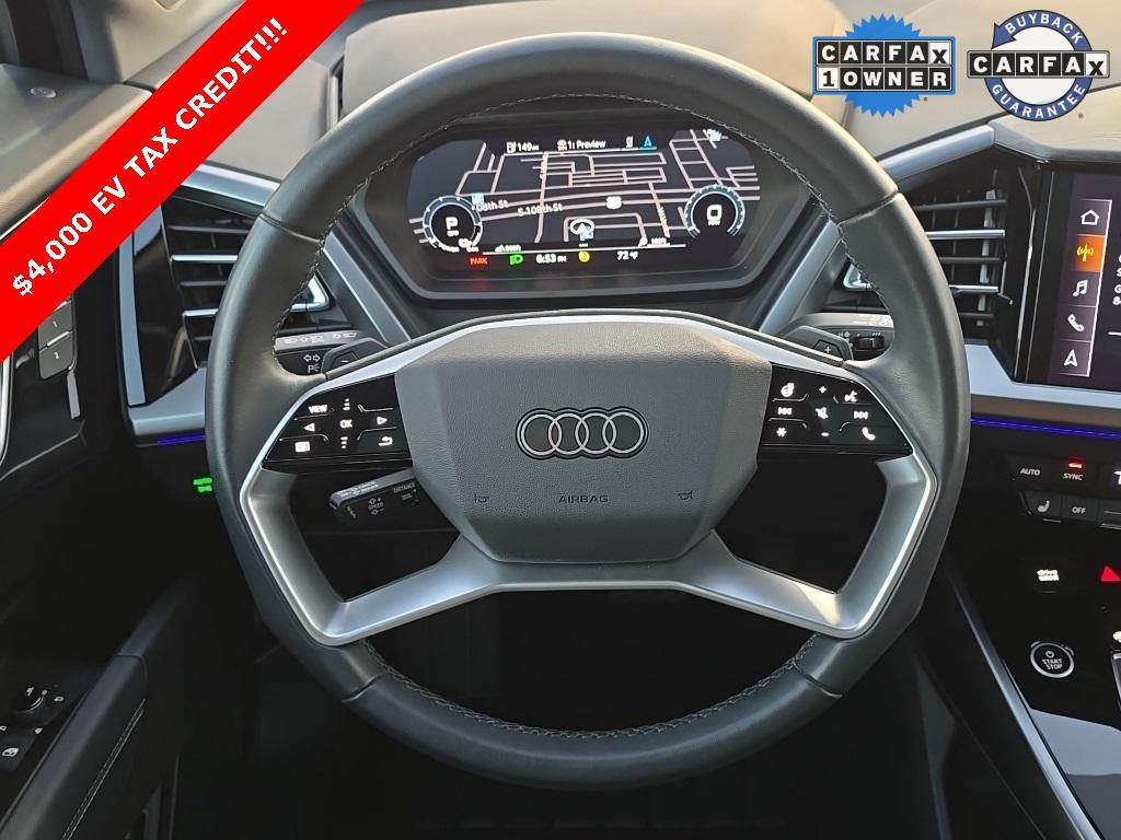 used 2023 Audi Q4 e-tron car, priced at $27,490