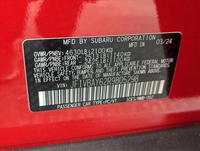 used 2024 Subaru WRX car, priced at $39,508