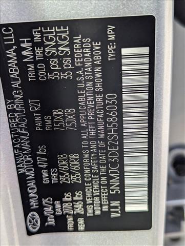 new 2025 Hyundai Tucson car, priced at $35,384