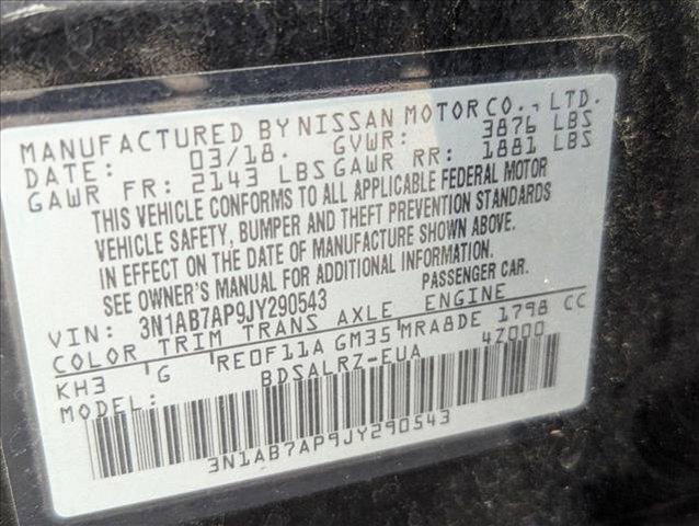 used 2018 Nissan Sentra car, priced at $13,174