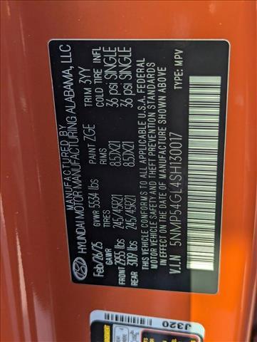 new 2025 Hyundai Santa Fe car, priced at $48,144