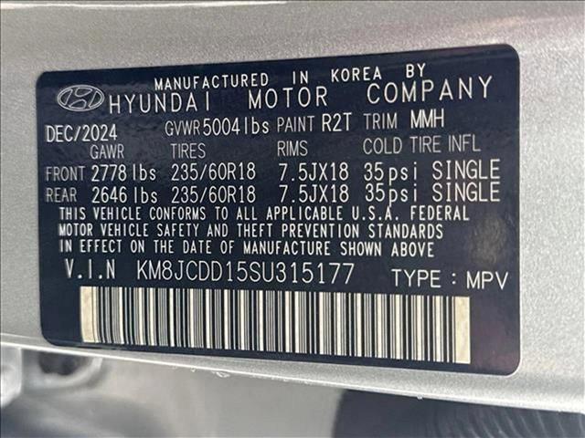 new 2025 Hyundai TUCSON Hybrid car, priced at $38,470