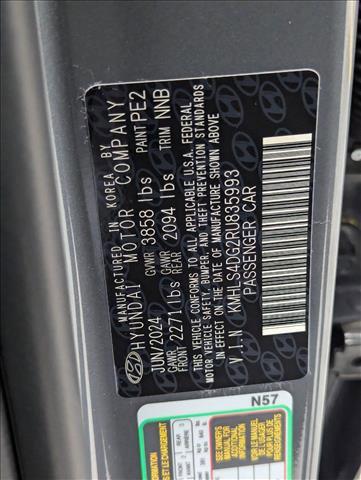 new 2024 Hyundai Elantra car, priced at $24,995
