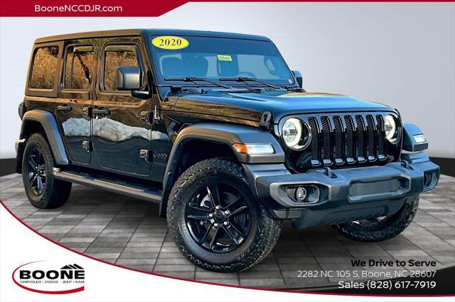 used 2020 Jeep Wrangler Unlimited car, priced at $28,486