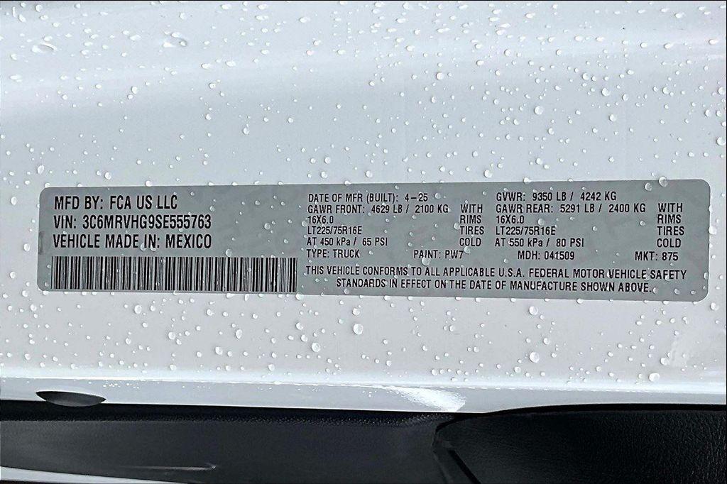 new 2025 Ram ProMaster 3500 car, priced at $47,490