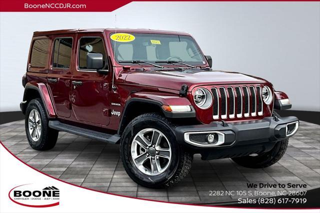 used 2022 Jeep Wrangler Unlimited car, priced at $39,126