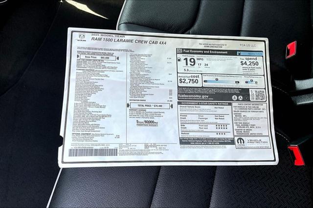 new 2025 Ram 1500 car, priced at $66,779
