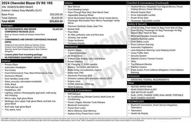 used 2024 Chevrolet Blazer EV car, priced at $31,866