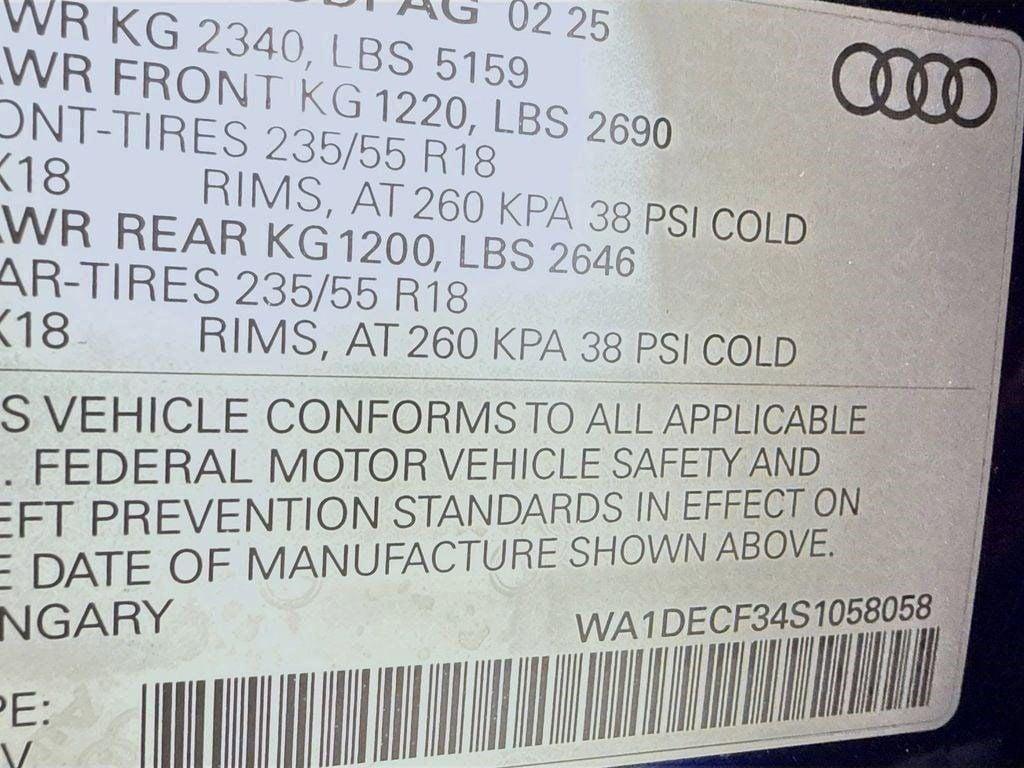 new 2025 Audi Q3 car, priced at $42,560