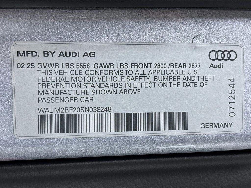 new 2025 Audi A6 car, priced at $74,235