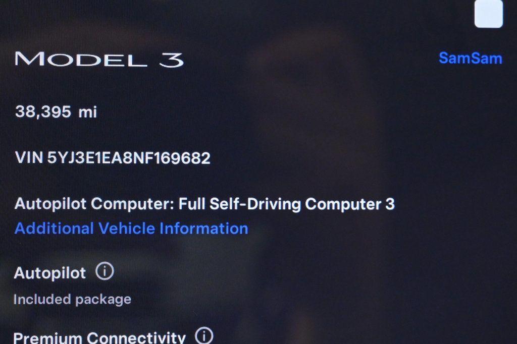 used 2022 Tesla Model 3 car, priced at $22,800