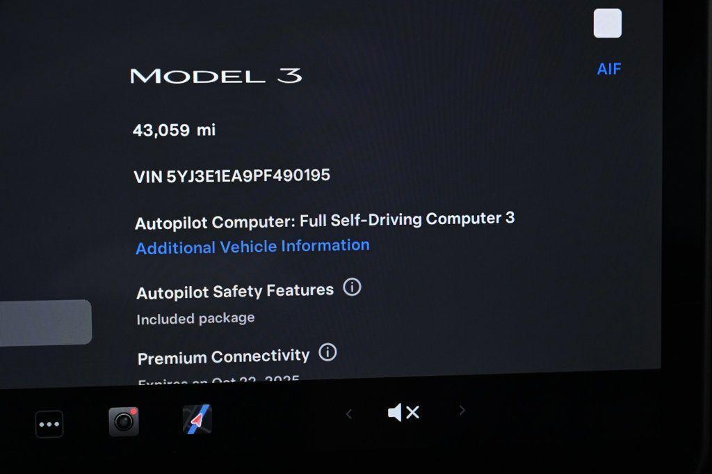 used 2023 Tesla Model 3 car, priced at $21,900