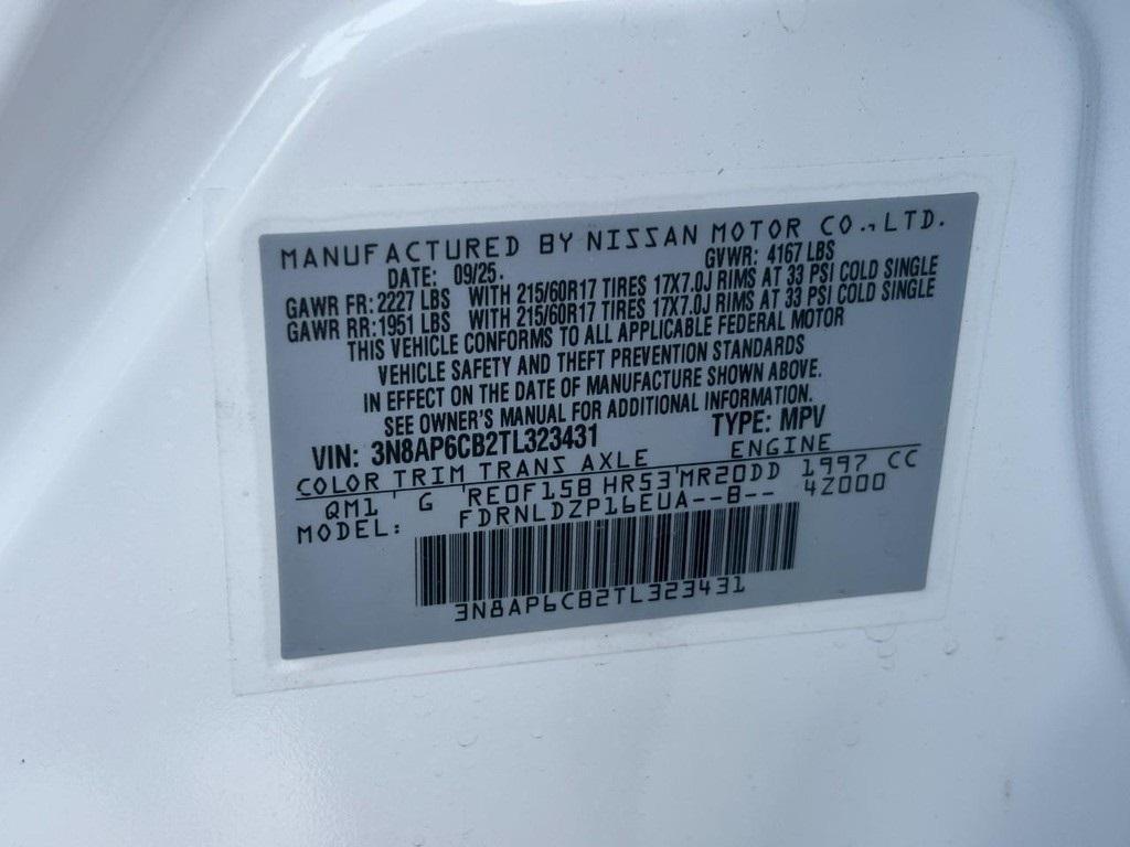 new 2026 Nissan Kicks car, priced at $25,575