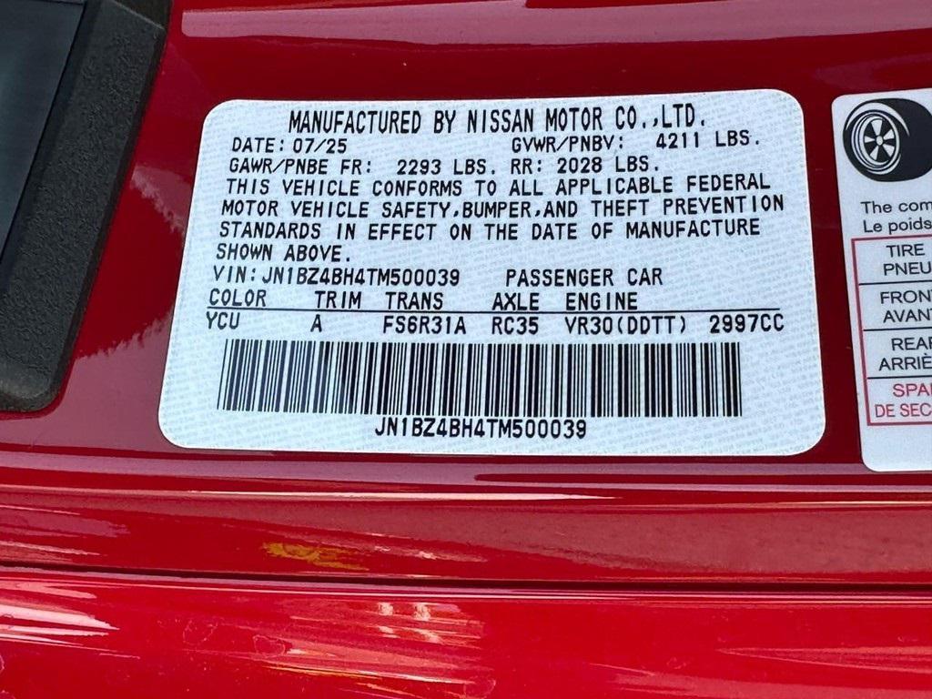 new 2026 Nissan Z car, priced at $51,158