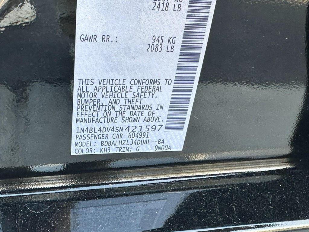 new 2025 Nissan Altima car, priced at $25,605