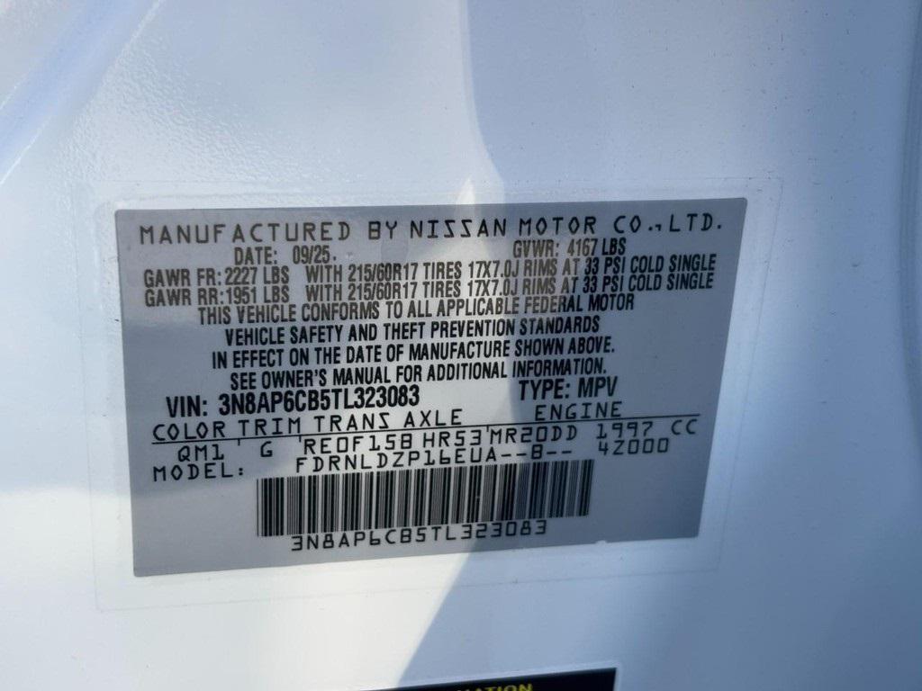 new 2026 Nissan Kicks car, priced at $25,575