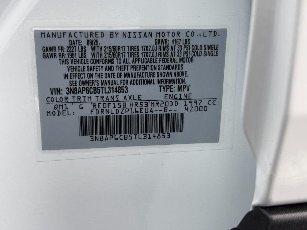 new 2026 Nissan Kicks car, priced at $26,075