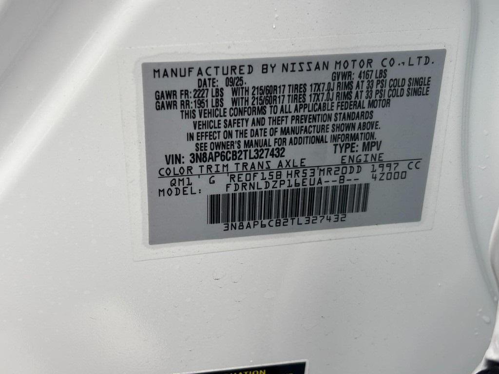 new 2026 Nissan Kicks car, priced at $25,575