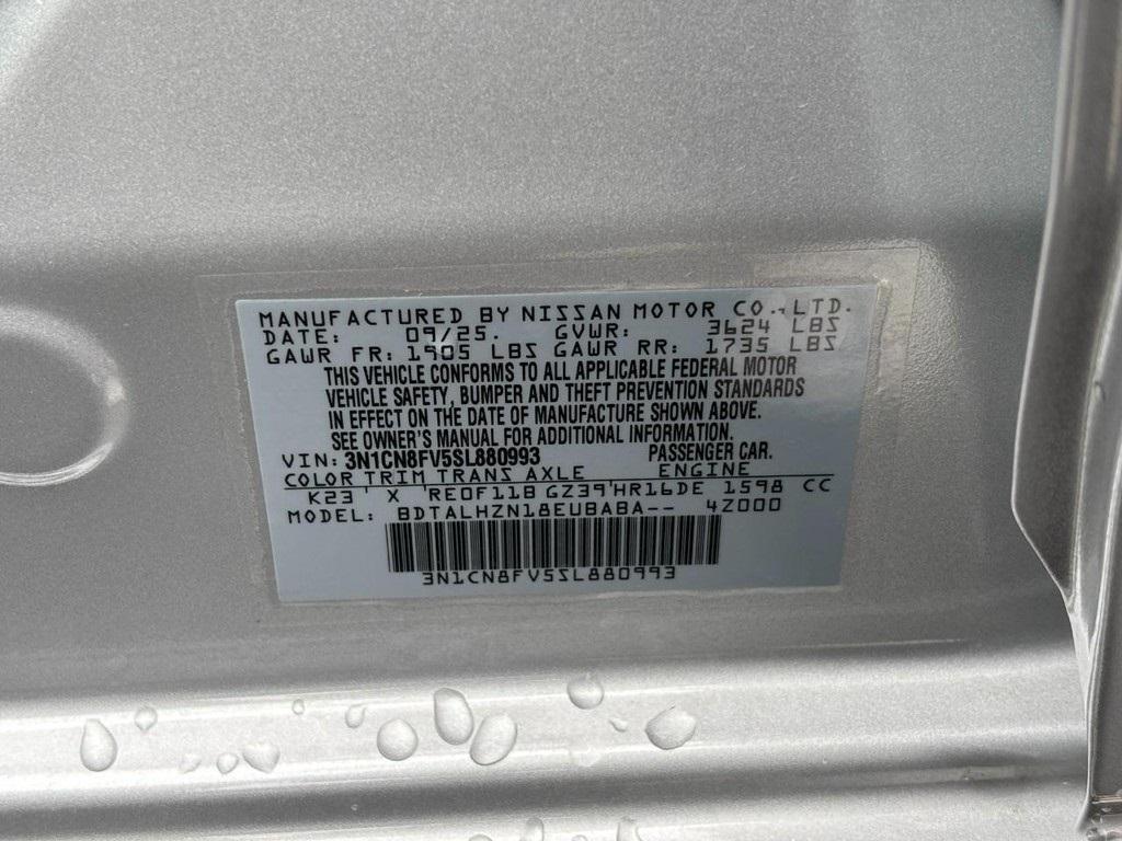 new 2025 Nissan Versa car, priced at $21,350