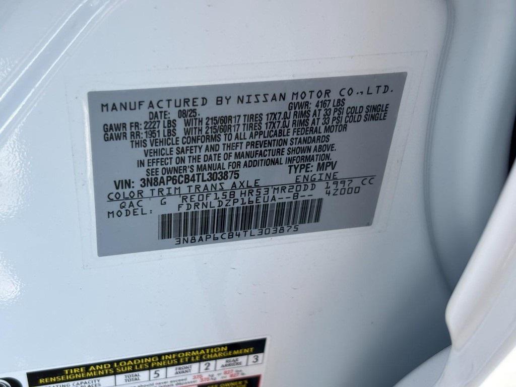 new 2026 Nissan Kicks car, priced at $26,025