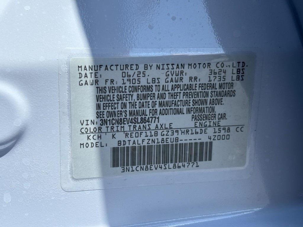 new 2025 Nissan Versa car, priced at $21,045