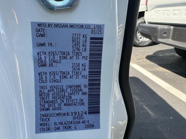 new 2025 Nissan Frontier car, priced at $34,240