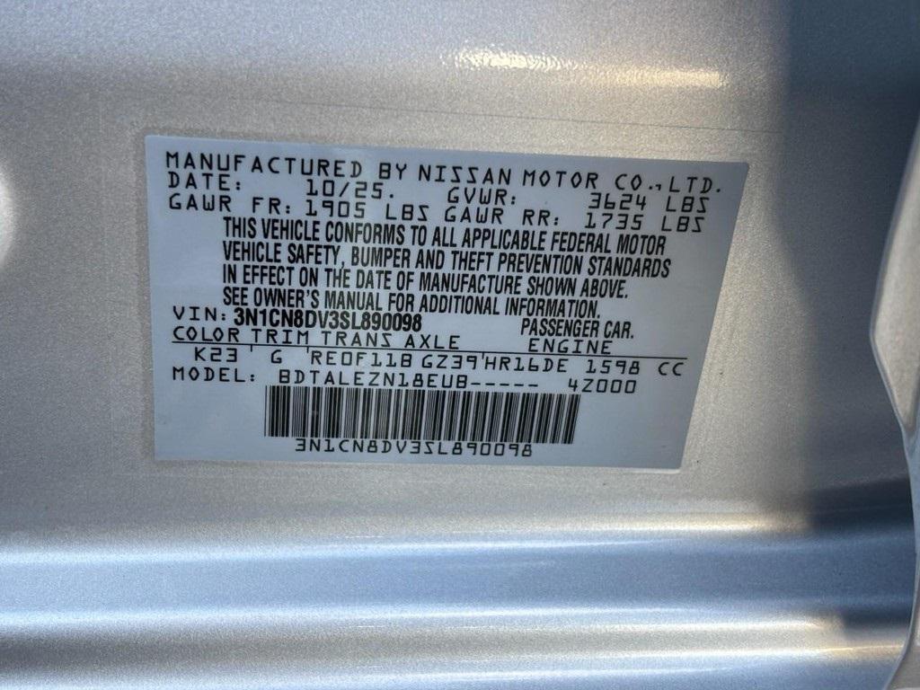 new 2025 Nissan Versa car, priced at $17,500