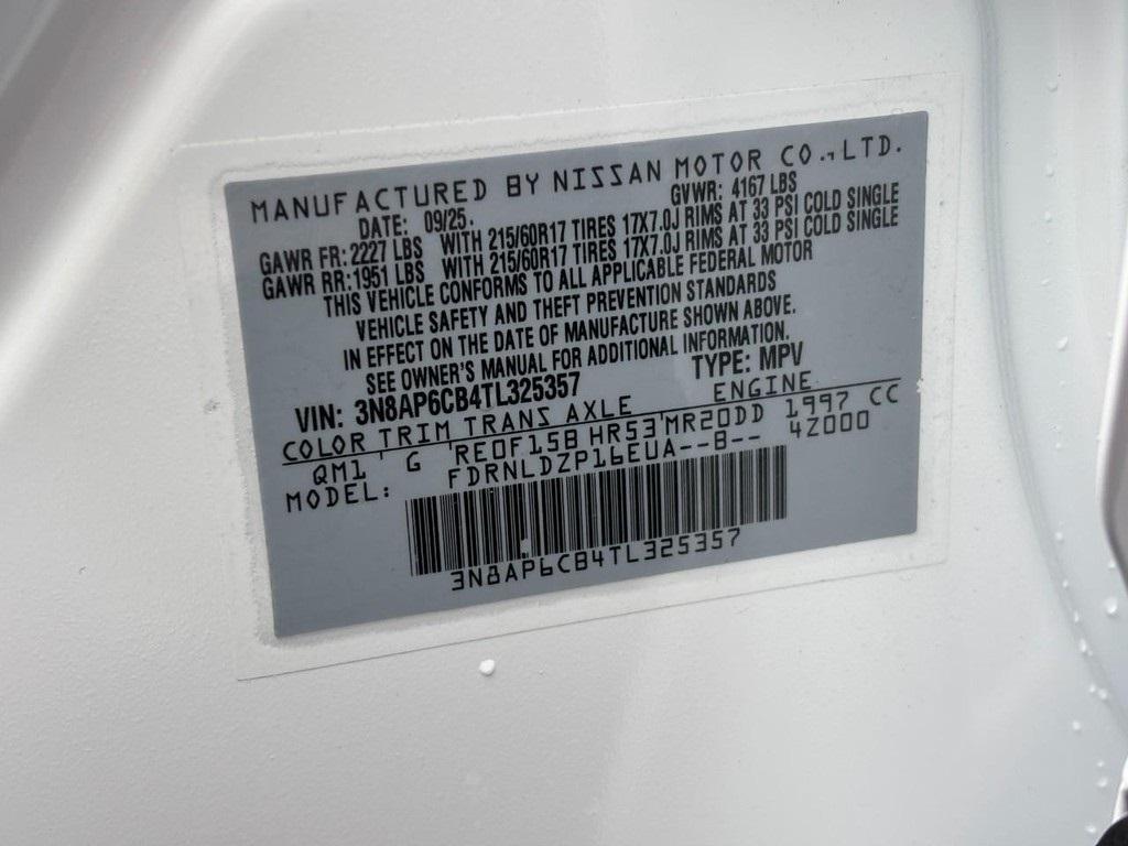 new 2026 Nissan Kicks car, priced at $25,575