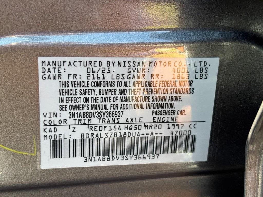 new 2025 Nissan Sentra car, priced at $26,630
