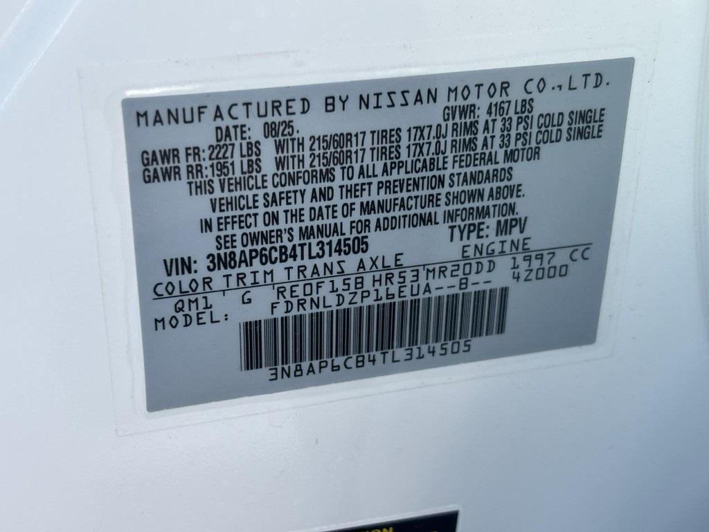 new 2026 Nissan Kicks car, priced at $25,575