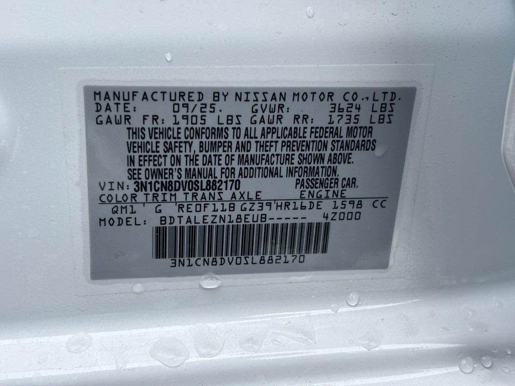 new 2025 Nissan Versa car, priced at $17,250