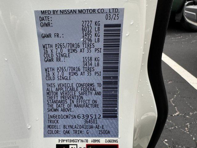 new 2025 Nissan Frontier car, priced at $34,240
